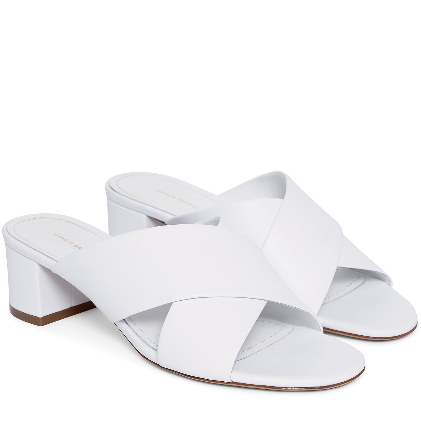 Lamb 40mm Crossover Sandal - White