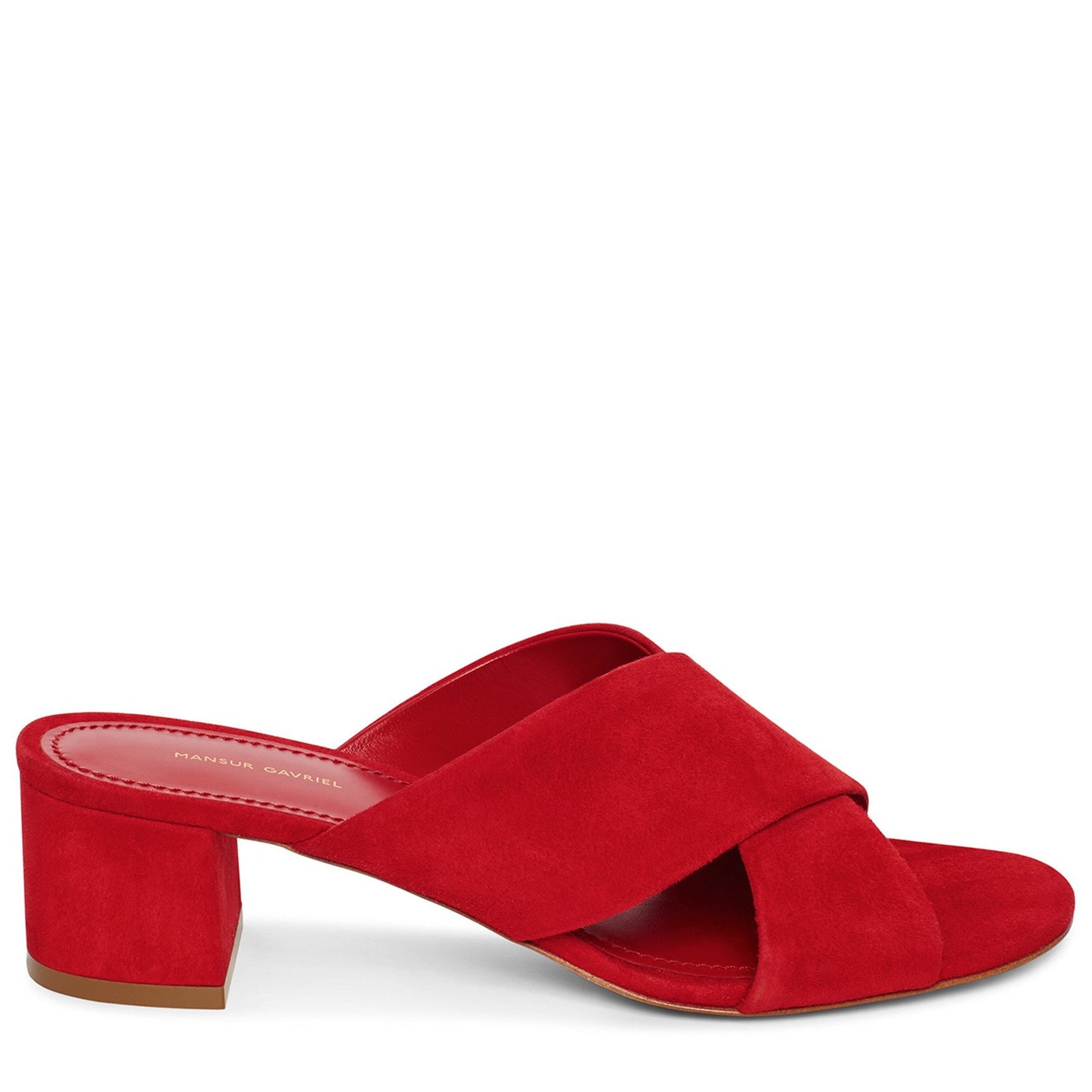 Suede 40mm Crossover Sandal - Flamma