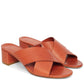Vegetable Tanned 40mm Crossover Sandal - Brandy - Mansur Gavriel. Designed in NYC, made in Italy.