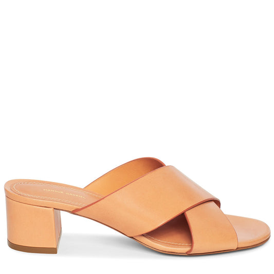 Vegetable Tanned 40mm Crossover Sandal - Cammello