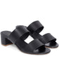 Calf 40mm Double Strap Sandal - Black - Mansur Gavriel. Designed in NYC, made in Italy.