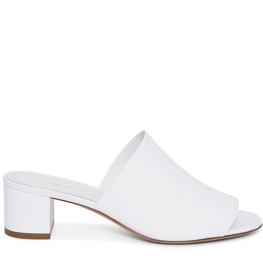 Calf 40mm Mule - White