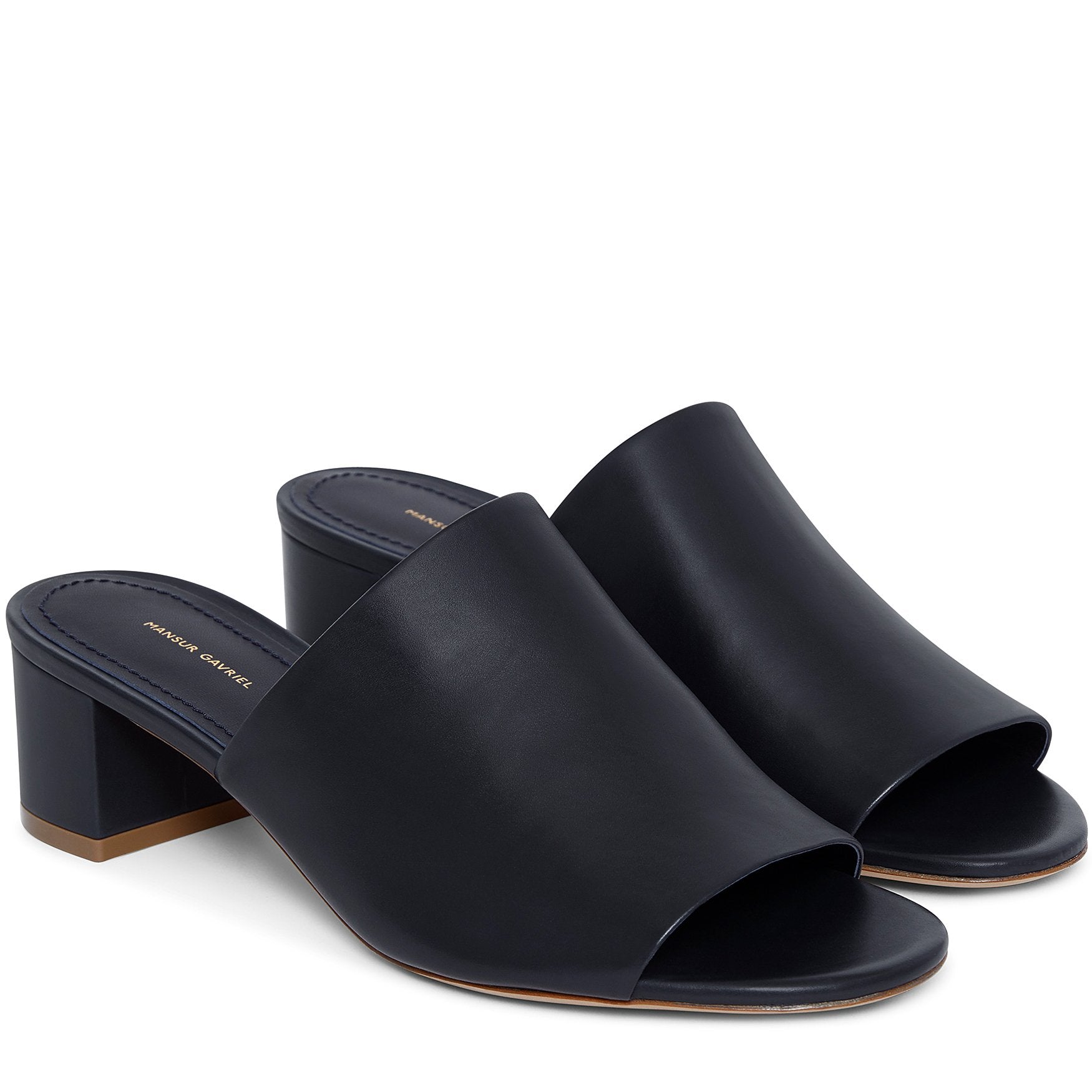 Lamb 40mm Mule - Blu - Mansur Gavriel. Designed in NYC, made in Italy.