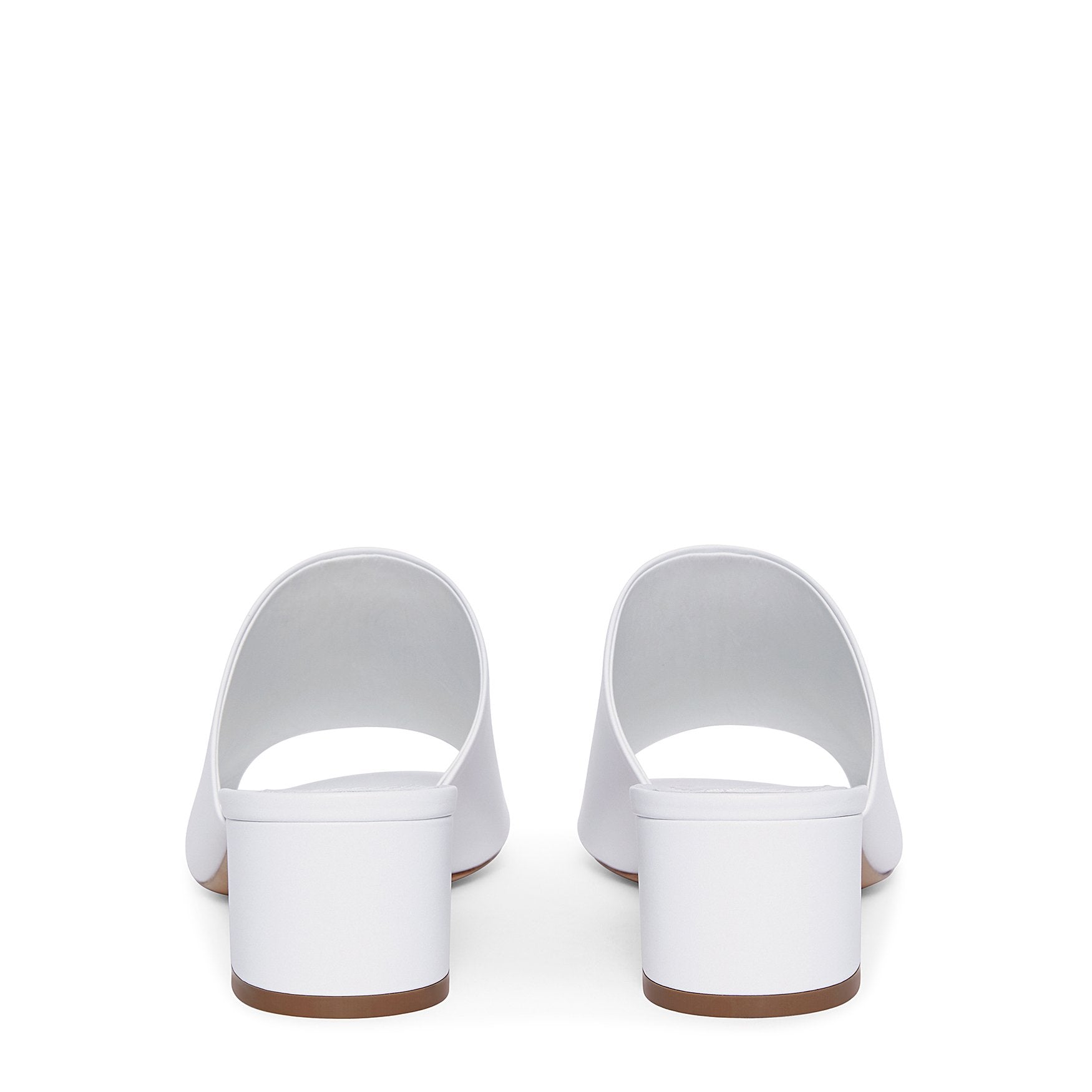 Lamb 40mm Mule - White - Mansur Gavriel. Designed in NYC, made in Italy.
