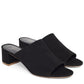Suede 40mm Mule - Black - Mansur Gavriel. Designed in NYC, made in Italy.