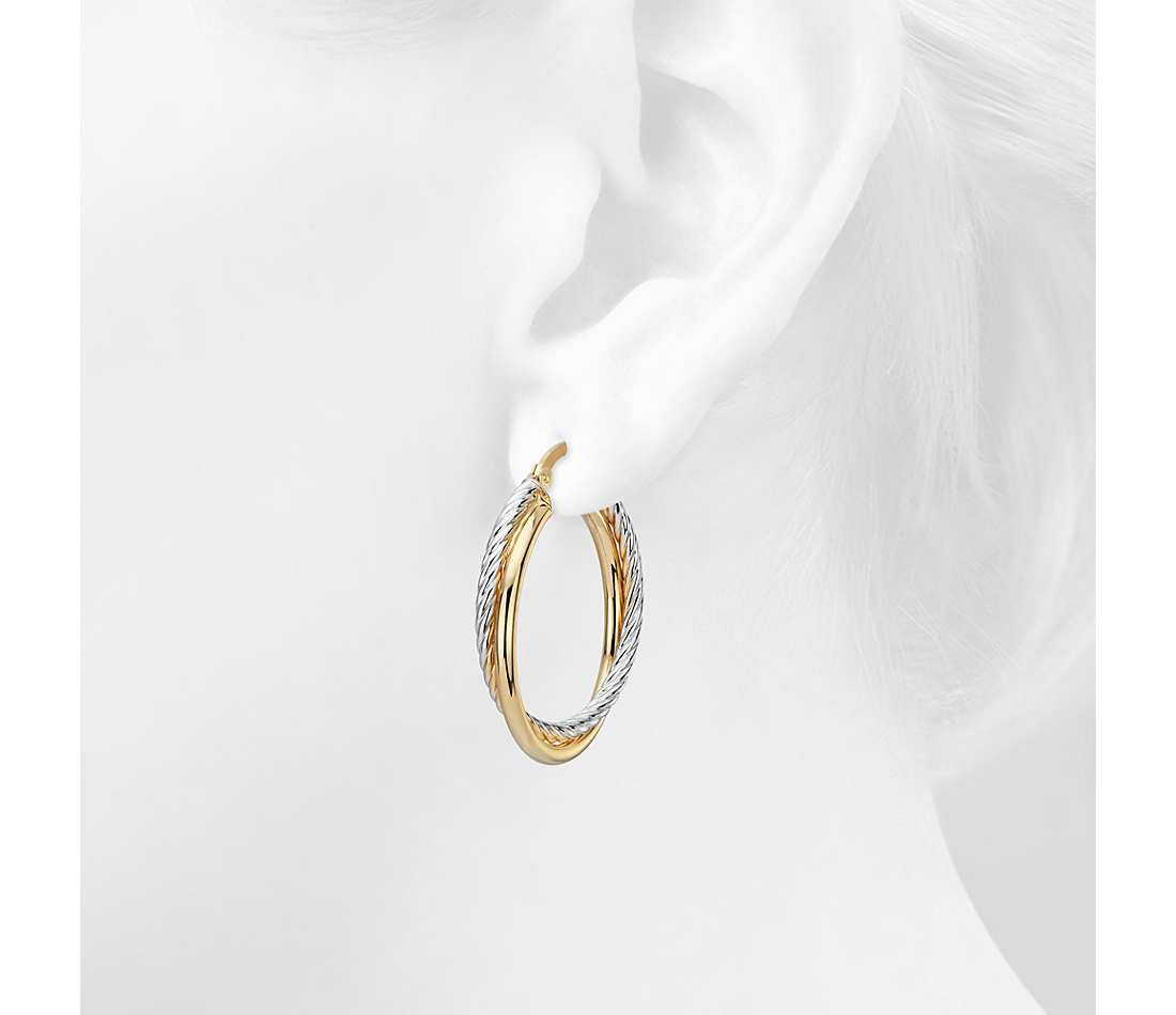 Twisted Hoop Earrings