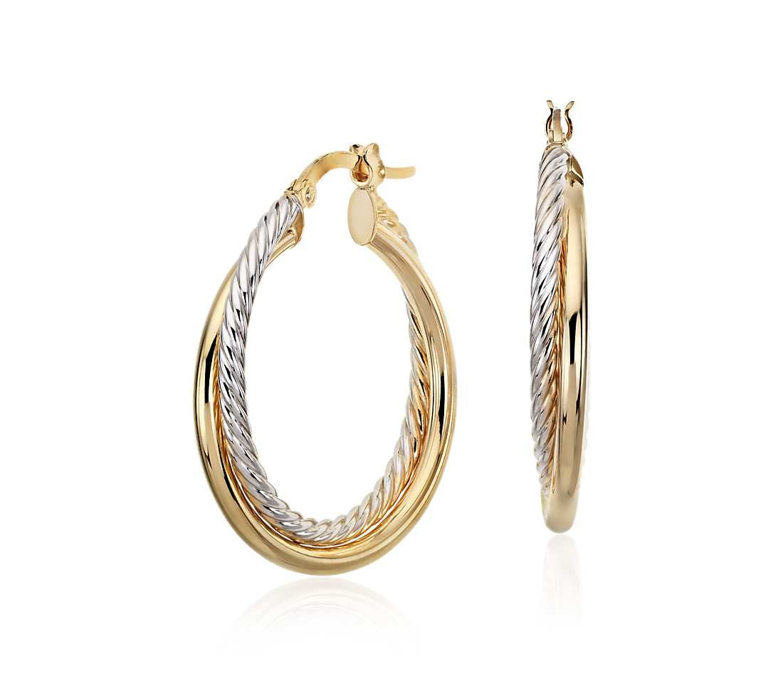 Twisted Hoop Earrings