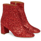 Glitter 65MM Ankle Boot - Flamma