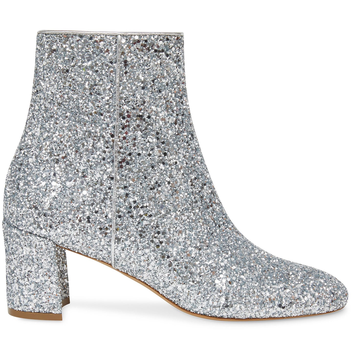 Glitter 65MM Ankle Boot - Silver