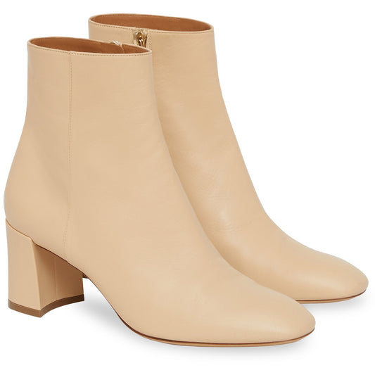 Lamb 65MM Ankle Boot - Natural