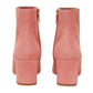 Suede 65MM Ankle Boot - Blush