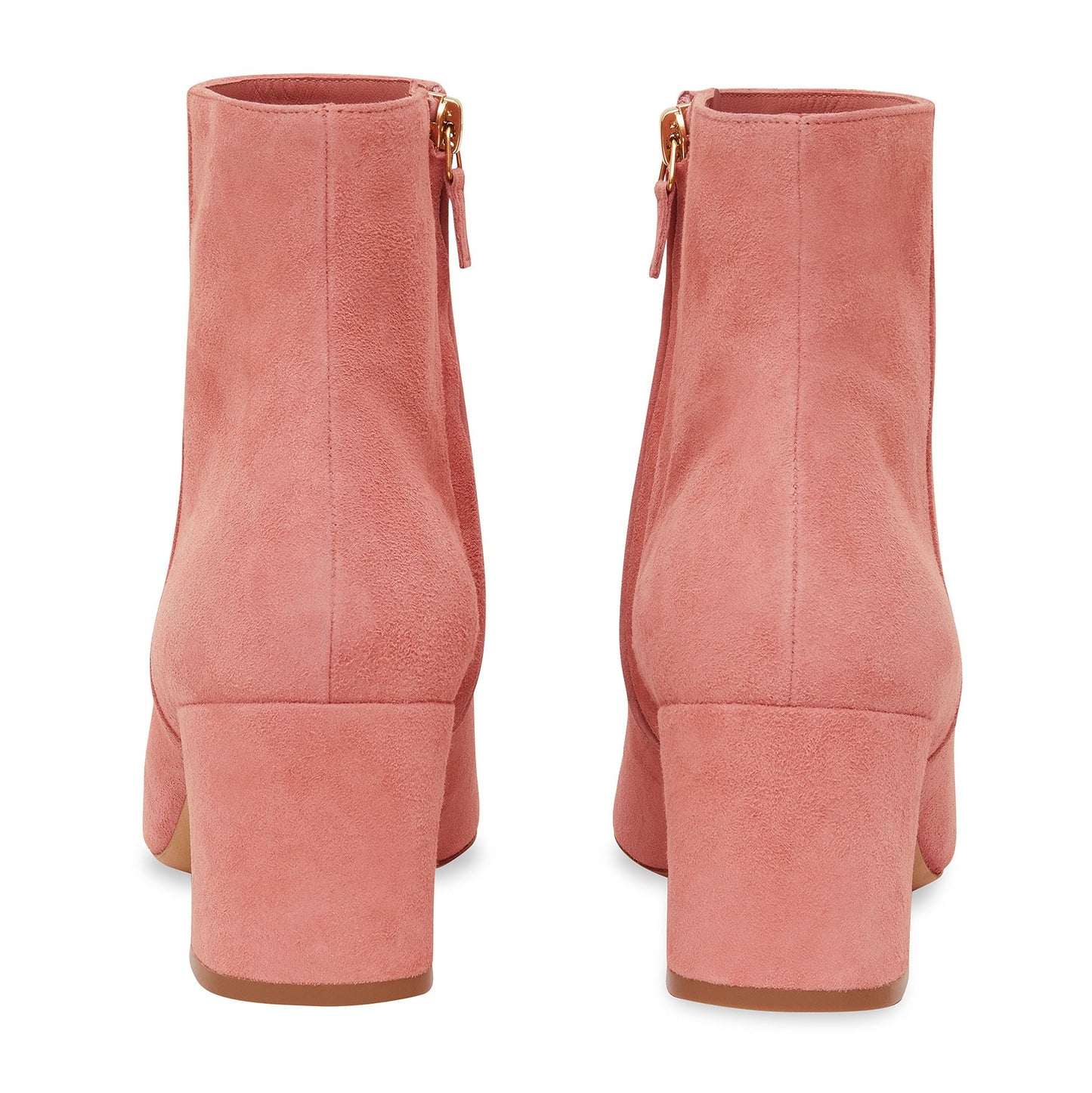 Suede 65MM Ankle Boot - Blush