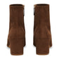 Suede 65MM Ankle Boot - Chocolate