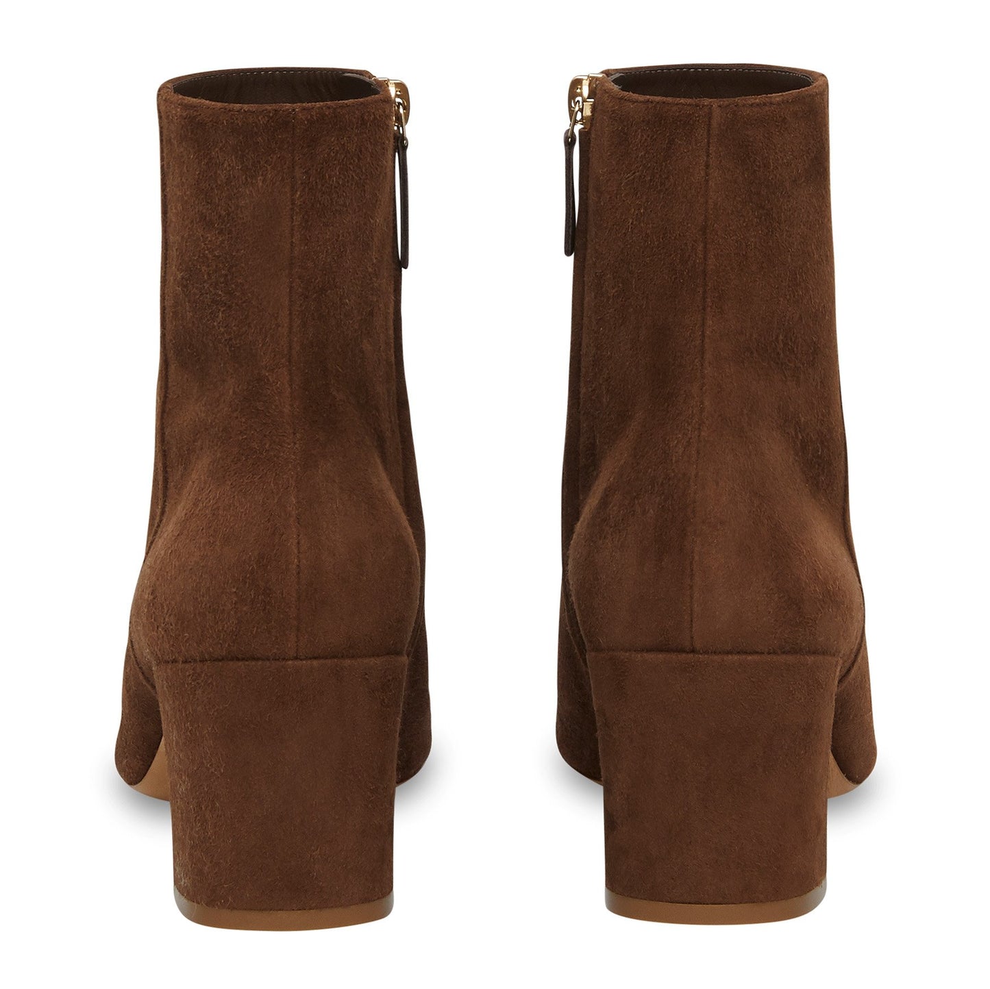 Suede 65MM Ankle Boot - Chocolate