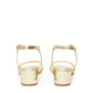 Lamb Ankle Strap Sandal - Gold - Mansur Gavriel. Designed in NYC, made in Italy.