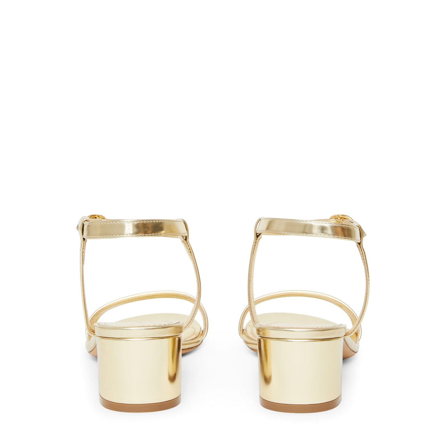 Lamb Ankle Strap Sandal - Gold - Mansur Gavriel. Designed in NYC, made in Italy.