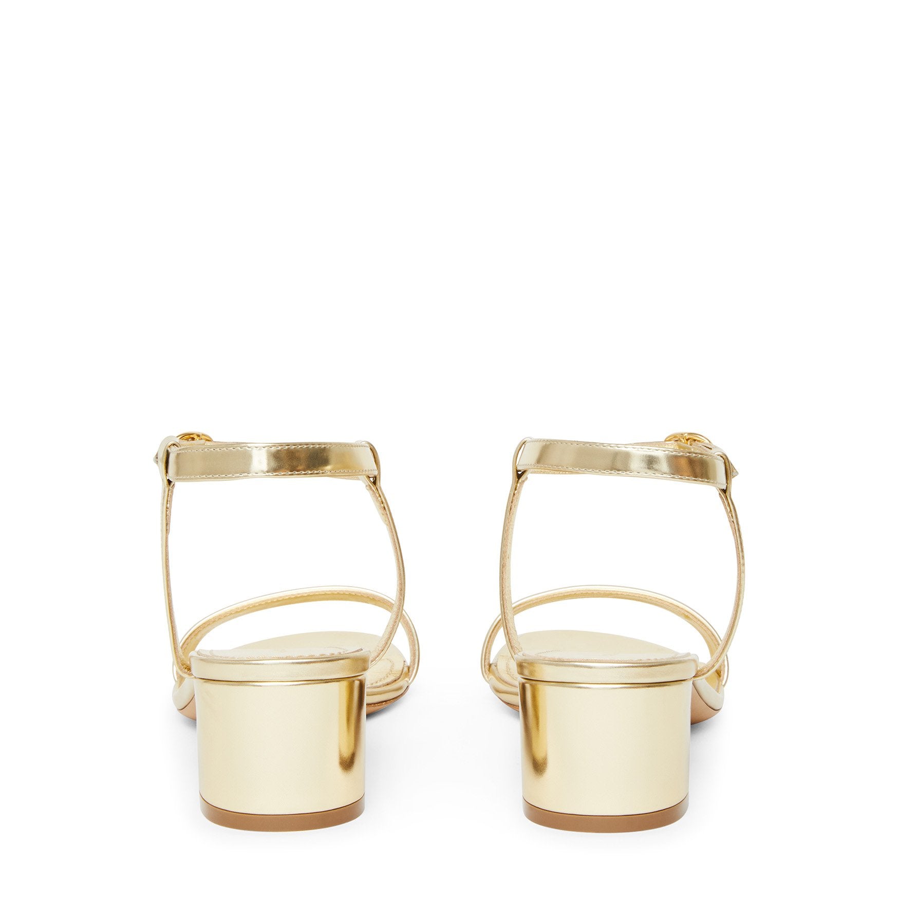 Lamb Ankle Strap Sandal - Gold - Mansur Gavriel. Designed in NYC, made in Italy.