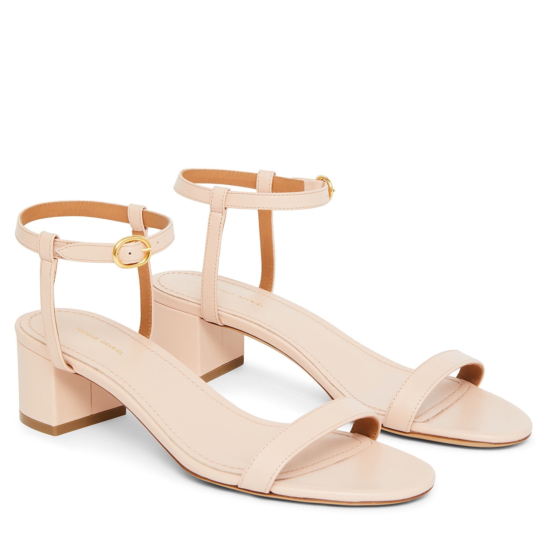 Lamb Ankle Strap Sandal - Rosa - Mansur Gavriel. Designed in NYC, made in Italy.