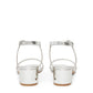 Lamb Ankle Strap Sandal - Silver