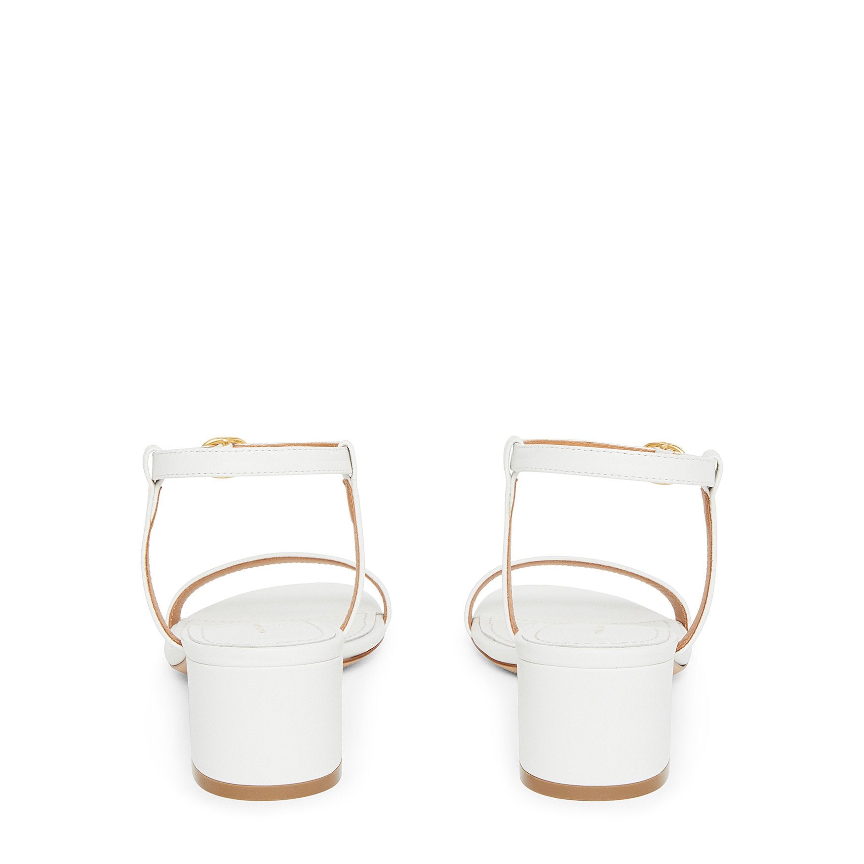 Lamb Ankle Strap Sandal - White - Mansur Gavriel. Designed in NYC, made in Italy.