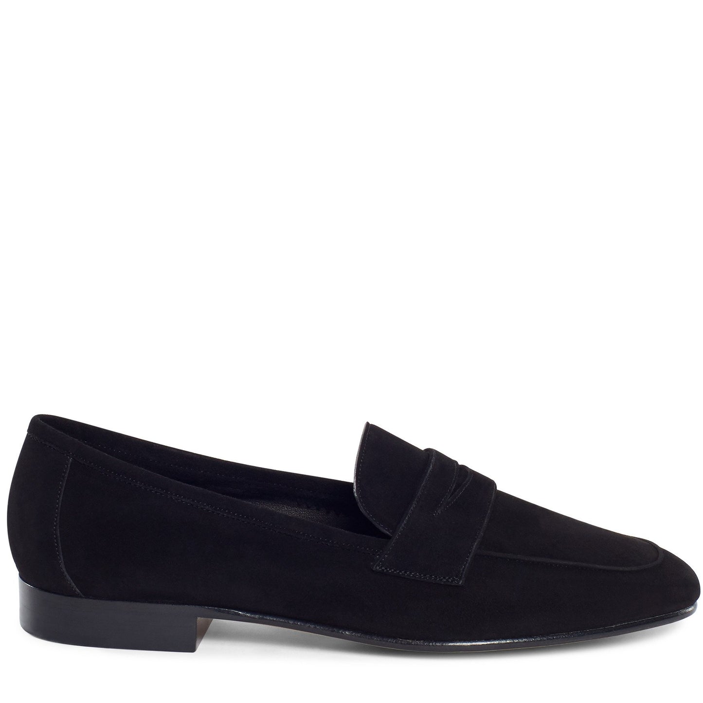 Suede Classic Loafer - Black