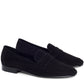 Suede Classic Loafer - Black - Mansur Gavriel. Designed in NYC, made in Italy.
