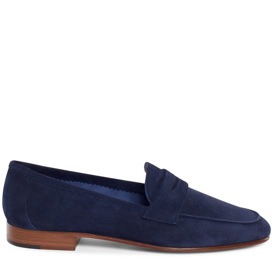 Suede Classic Loafer - Blu