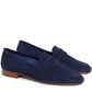 Suede Classic Loafer - Blu - Mansur Gavriel. Designed in NYC, made in Italy.