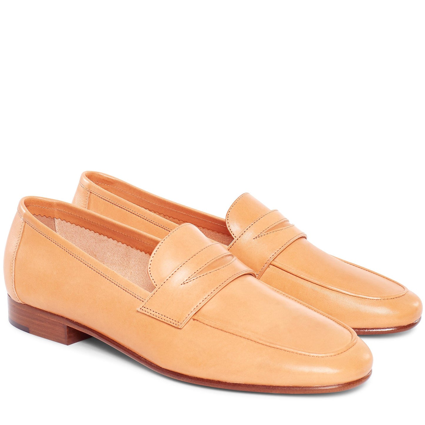 Vegetable Tanned Classic Loafer - Cammello - Mansur Gavriel. Designed in NYC, made in Italy.