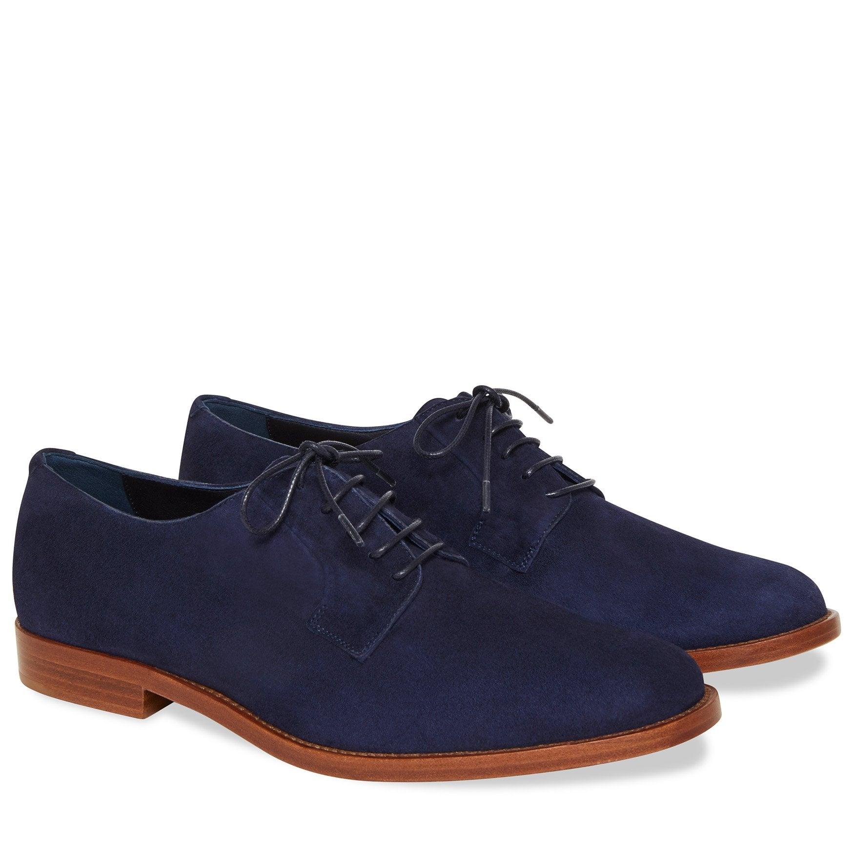 Suede Classic Oxford - Blu - Mansur Gavriel. Designed in NYC, made in Italy.