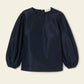 Taffeta Voluminous Sleeve Blouse - Blu