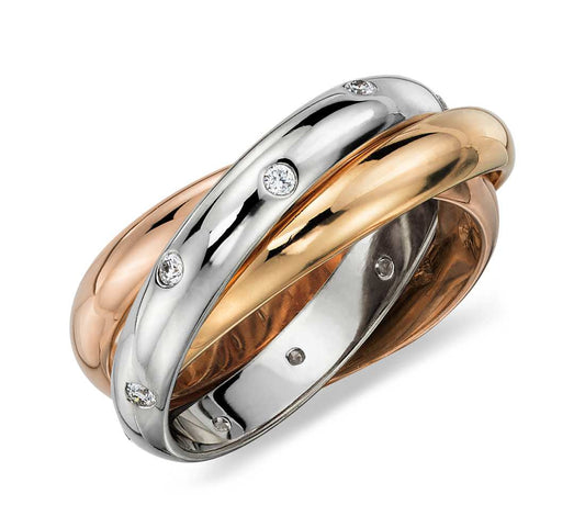 Rolling Starlight Diamond Eternity Ring