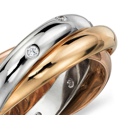 Rolling Starlight Diamond Eternity Ring