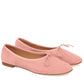 Suede Ballerina - Blush