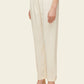 Silk Elastic Pant - Cream - Mansur Gavriel. Designed in NYC, made in Italy.
