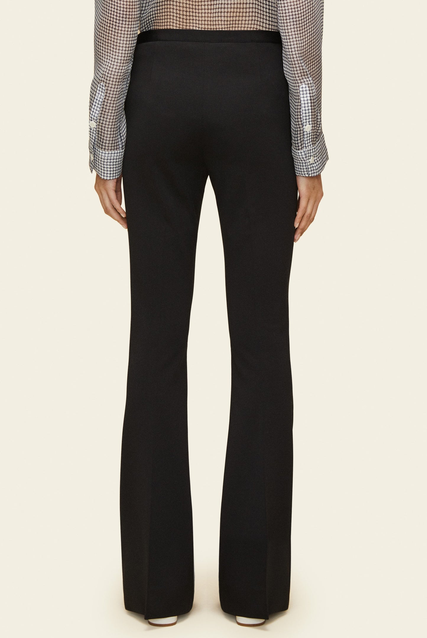 Jersey Viscose Flare Pant - Black - Mansur Gavriel. Designed in NYC, made in Italy.