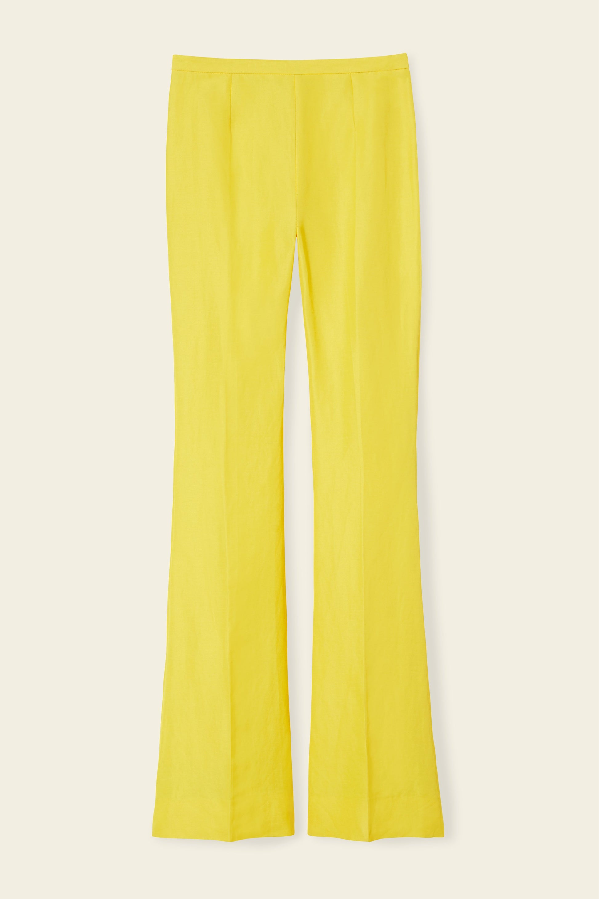 Linen Flare Pant - Sun - Mansur Gavriel. Designed in NYC, made in Italy.