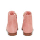 Shearling Flat Ankle Boot - Blush