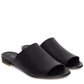 Vegetable Tanned Flat Mule - Black - Mansur Gavriel. Designed in NYC, made in Italy.