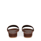 Suede Flat Single Strap Sandal - Chocolate - Mansur Gavriel. Designed in NYC, made in Italy.