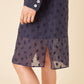 Floral Embroidered Linen Tunic Dress - Blu
