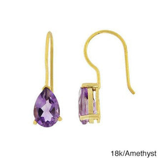 Glitzy Rocks 1 2/3ct TGW Gemstone Teardrop Earrings