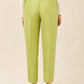 Taffeta High Waisted Pant - Green