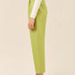 Taffeta High Waisted Pant - Green