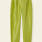 Taffeta High Waisted Pant - Green
