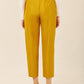 Taffeta High Waisted Pant - Mustard