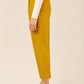 Taffeta High Waisted Pant - Mustard