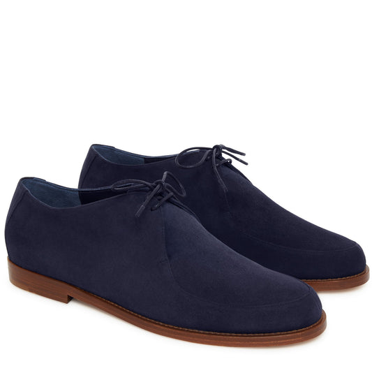 Suede Lace Up Oxford - Blu - Mansur Gavriel. Designed in NYC, made in Italy.