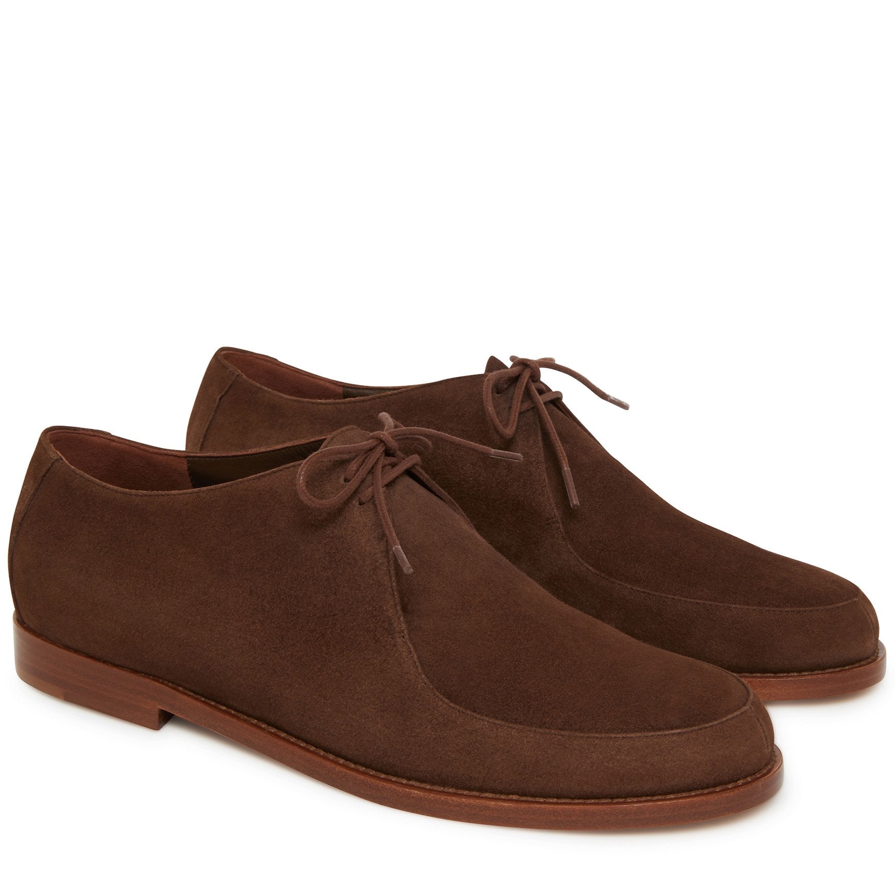 Suede Lace Up Oxford - Chocolate - Mansur Gavriel. Designed in NYC, made in Italy.