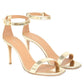 Lamb 90MM Ankle Strap Sandal - Gold
